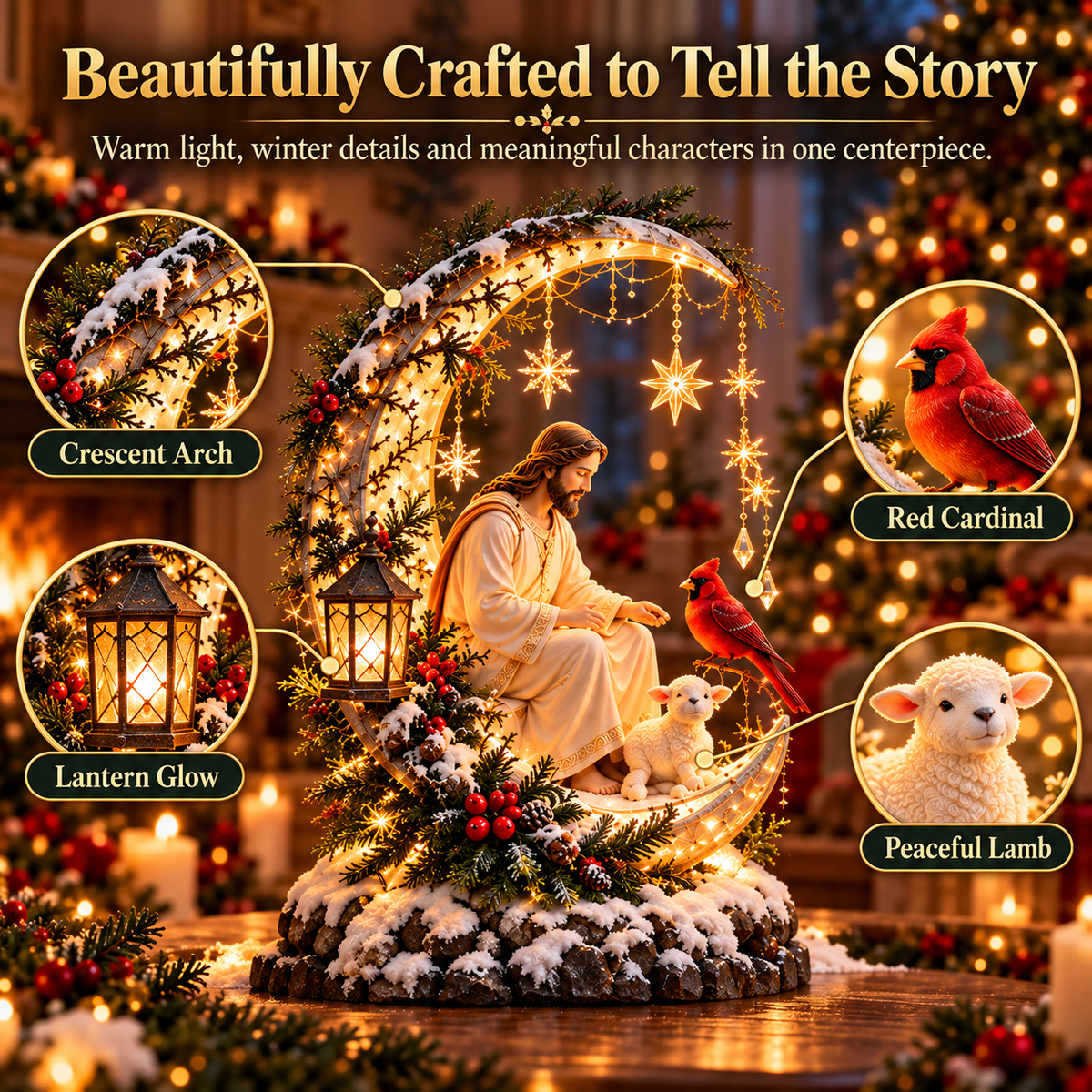 🔥 LAST DAY 50% OFF ✝️ Grace Beneath the Cross™  – A Light of Faith This Christmas ✨