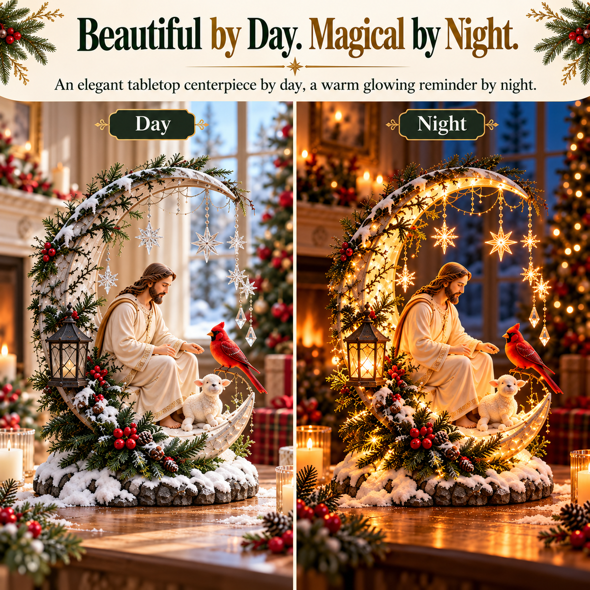 🔥 LAST DAY 50% OFF ✝️ Grace Beneath the Cross™  – A Light of Faith This Christmas ✨