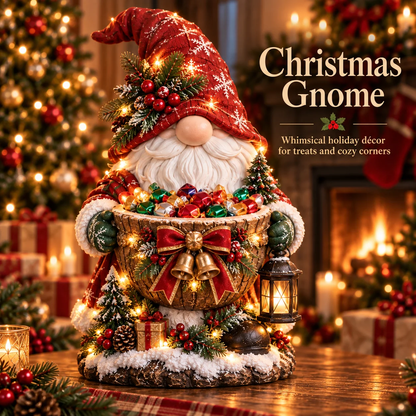 Last Day 50% Off❤️ Cardinal Christmas Treat Bowl™ – Lighted Holiday Candy Bowl & Tabletop Decor
