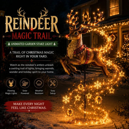 🎅✨ 2026 New Santa’s Flying Sleigh Gift Cascade – Solar Christmas Garden Light✨