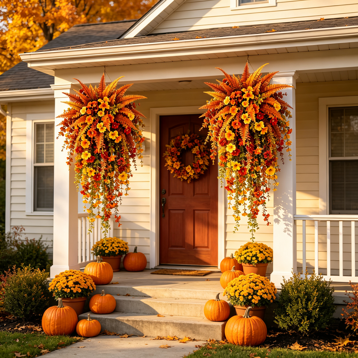 🔥 Last Day 50% OFF 🍂 Artificial Autumn Fern™ – Instantly Transform Your Porch for Fall