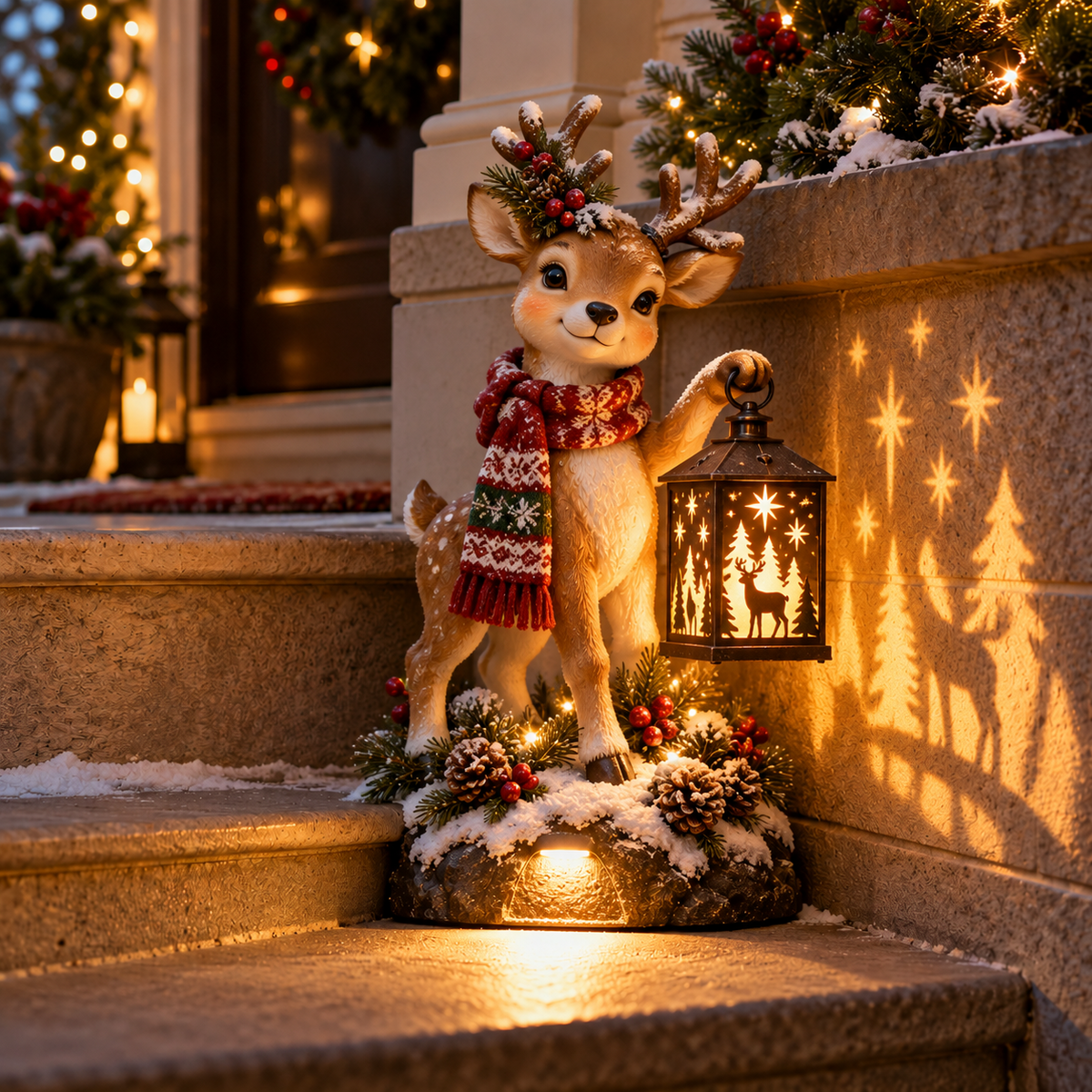 ⛄ Holiday Sale ✨  Snowman Nativity Glow™ Solar Christmas Light