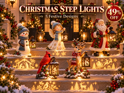 ⛄ Holiday Sale ✨  Snowman Nativity Glow™ Solar Christmas Light