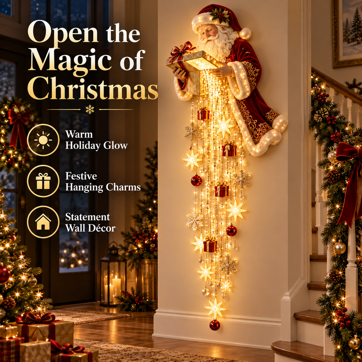 🔥 LAST CHANCE! 50% OFF 🎅Santa’s Christmas Starfall Lights