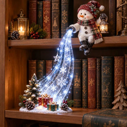 🎅⭐ Santa Christmas Light Cascade™ – Festive Tabletop & Shelf Decor