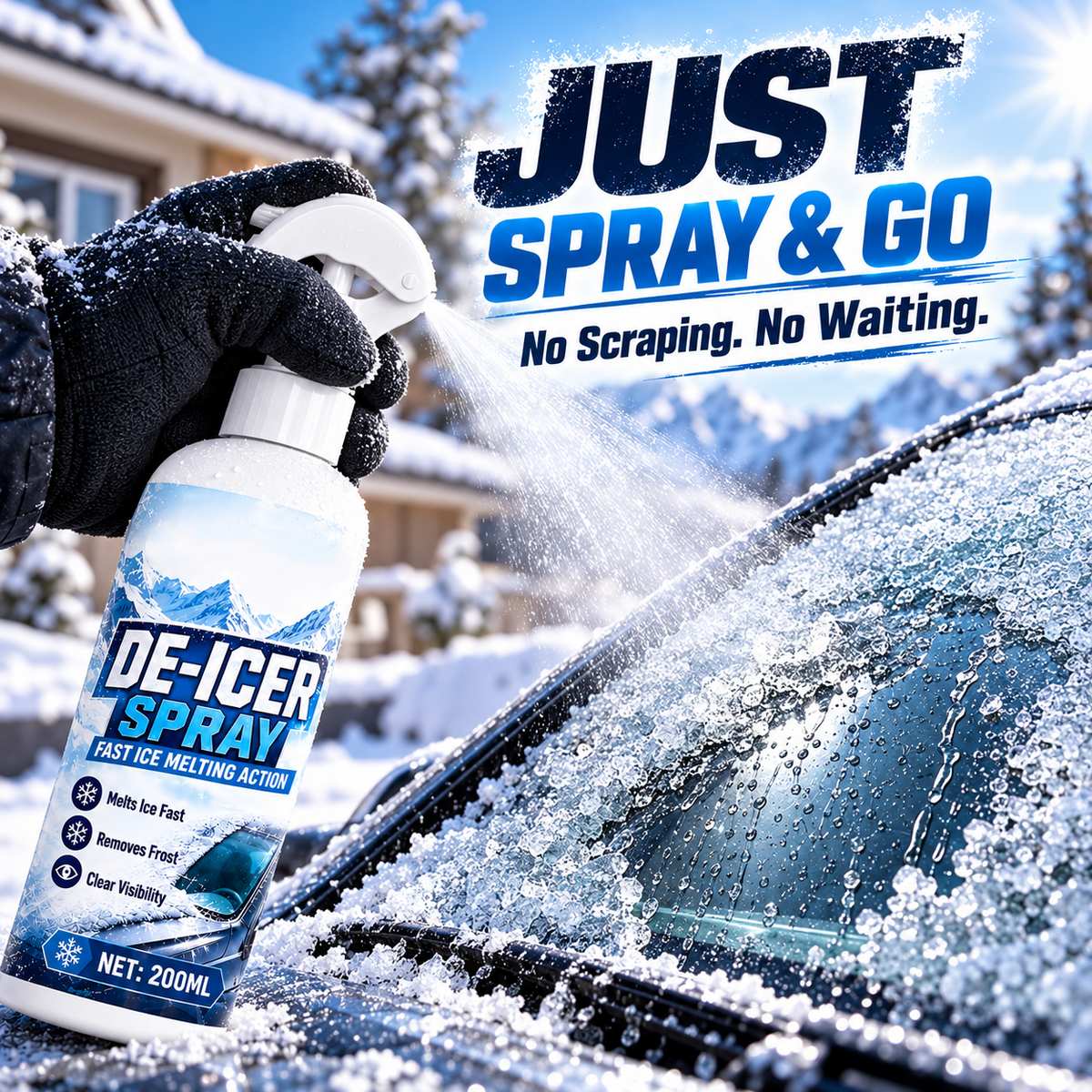 🔥 50% OFF — Windshield De-Icer Spray ❄️ + FREE Scraper 🎁