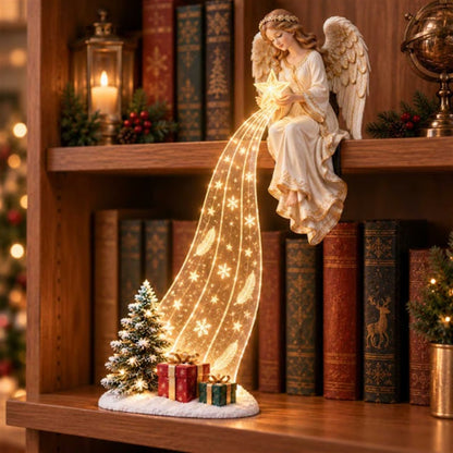 🎅⭐ Santa Christmas Light Cascade™ – Festive Tabletop & Shelf Decor