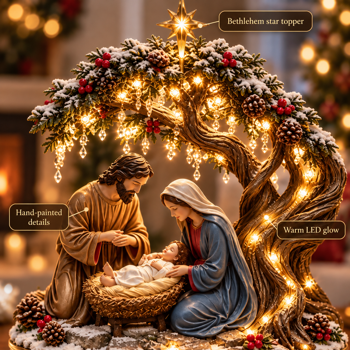 🔥 LAST DAY! 49% OFF 🔥 Light of Bethlehem™ – Lighted Nativity Decor