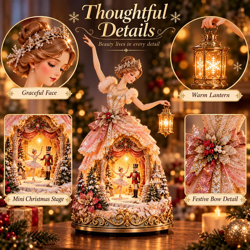 🔥LAST DAY 49% OFF 🩰 Winter Ballerina Story Lamp™ – Lighted Nutcracker Christmas Tabletop Decor