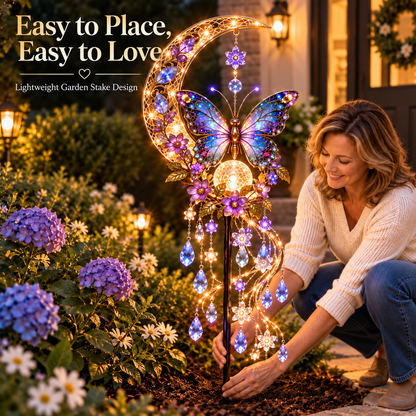 🦋 Butterfly Moonlight Cascade™ – Magical Lighted Garden Decor ✨