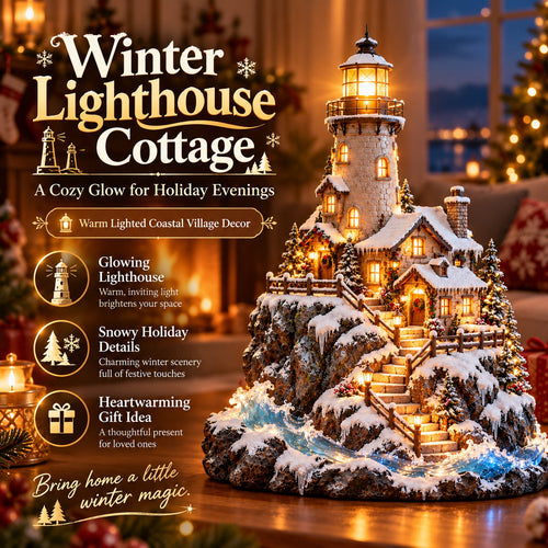 🌊🎄 A Little Lighthouse, A Little Snow, A Lot of Holiday Magic!