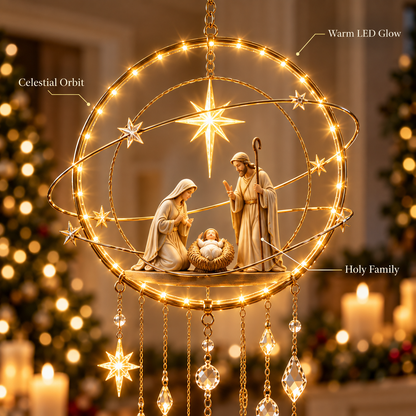 🌟 Bethlehem Orbit Lighted Jesus Nativity Christmas Wall Decor
