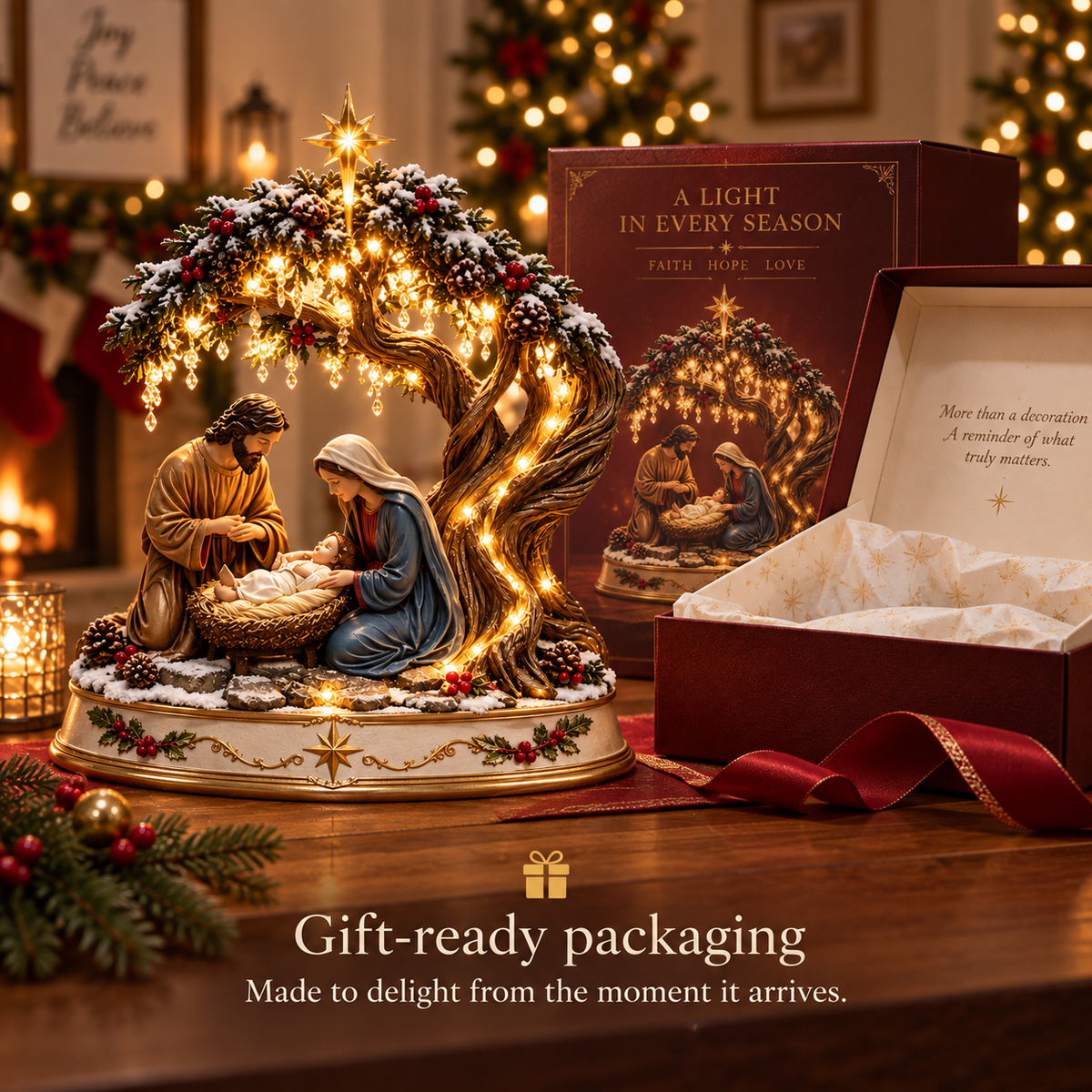 🔥 LAST DAY! 49% OFF 🔥 Light of Bethlehem™ – Lighted Nativity Decor