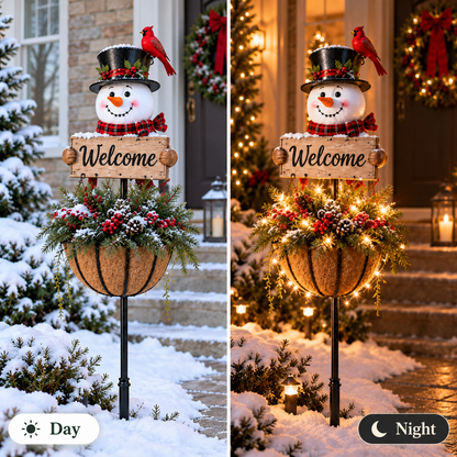 ⛄ Snowman Welcome Glow™ A Cheerful Christmas Welcome For Your Front Door