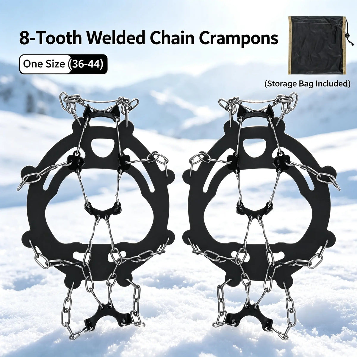 🔥LAST DAY 49% OFF - 🛠️Lightweight Crampons Anti-Slip Traction Snow Grips for Walking