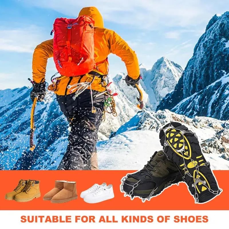 🔥LAST DAY 49% OFF - 🛠️Lightweight Crampons Anti-Slip Traction Snow Grips for Walking