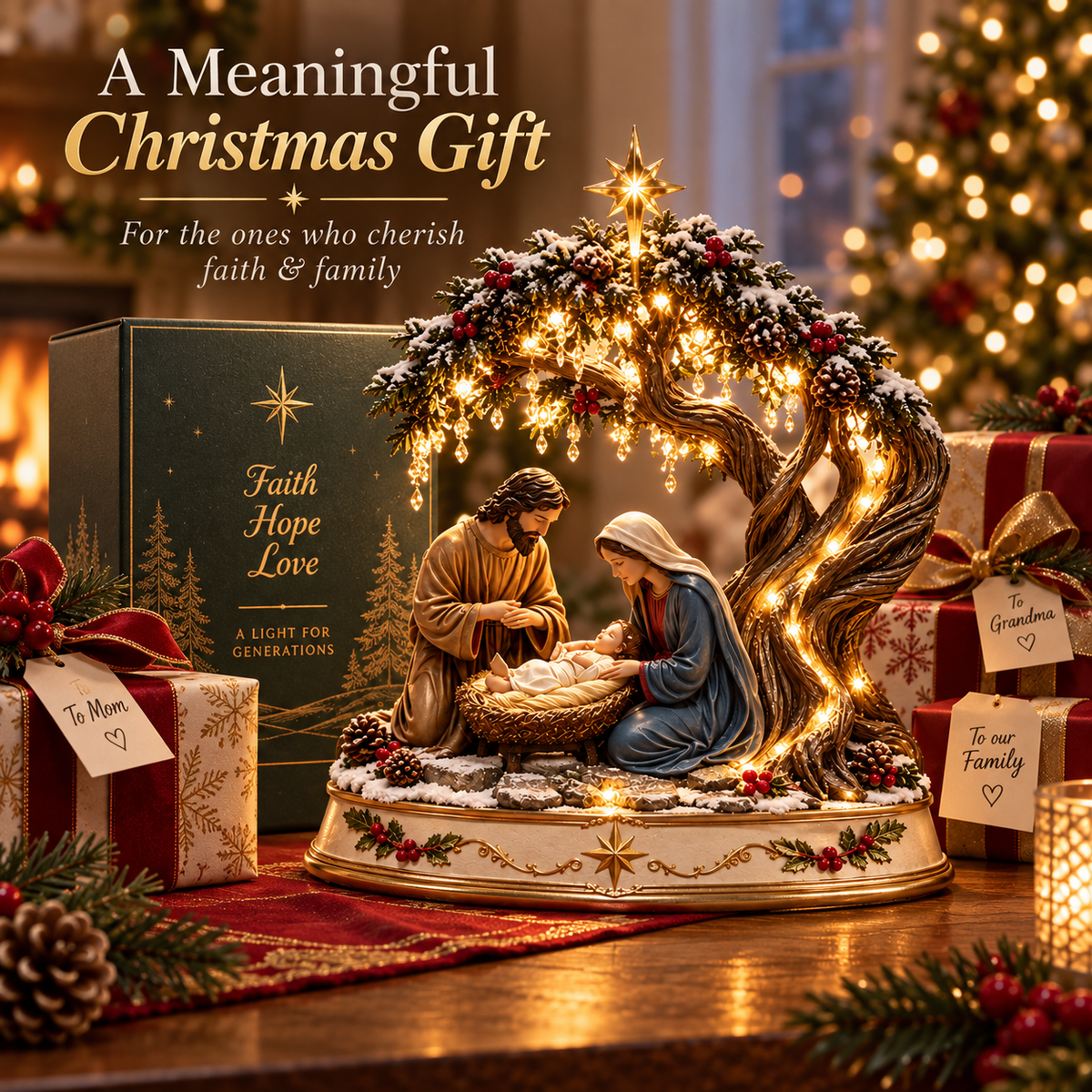 🔥 LAST DAY! 49% OFF 🔥 Light of Bethlehem™ – Lighted Nativity Decor