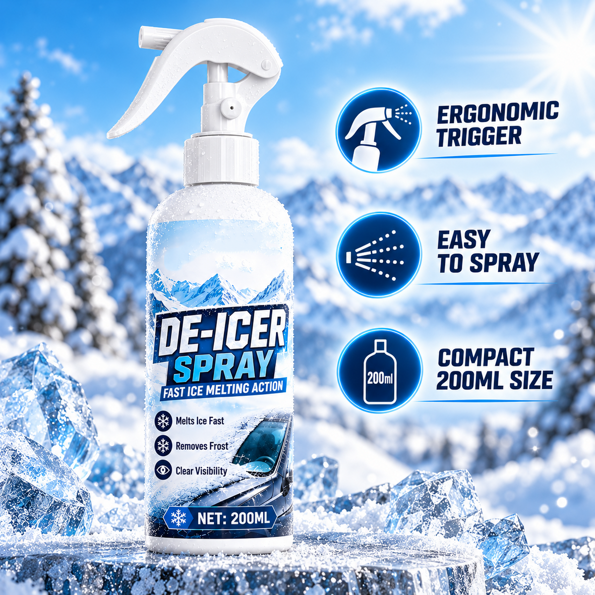🔥 50% OFF — Windshield De-Icer Spray ❄️ + FREE Scraper 🎁