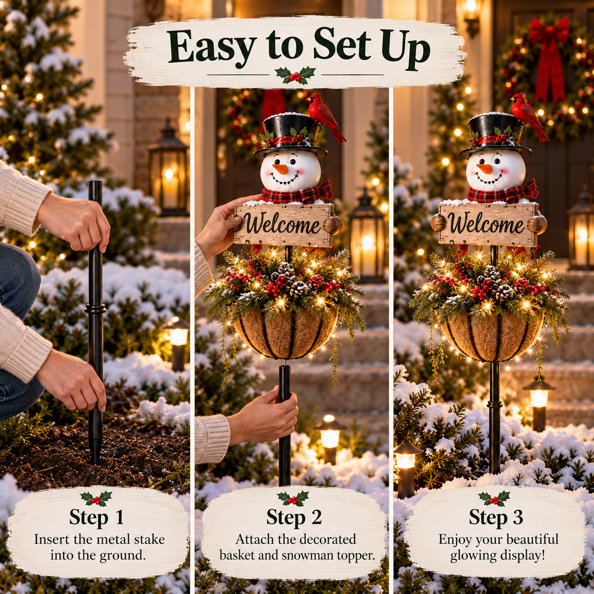 ⛄ Snowman Welcome Glow™ A Cheerful Christmas Welcome For Your Front Door