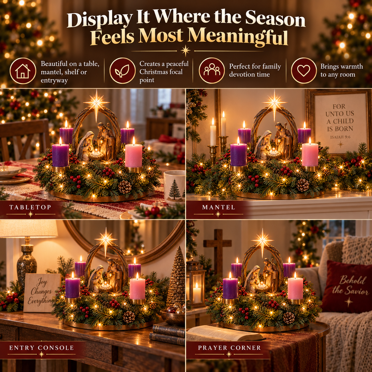 🎁 LIMITED TIME 50% OFF🔥Light Up Your Christmas with Faith & Hope!