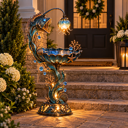 🌊 Abyss Glow Garden Fountain™ – Lighted Ocean-Inspired Outdoor Decor