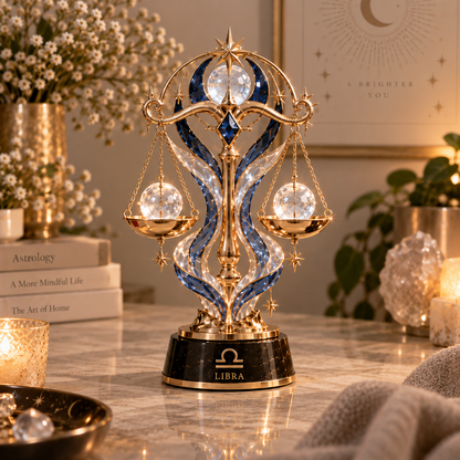 ✨ Celestial Zodiac Collection™ – 12 Signs Crystal-Inspired Decorative Sculptures