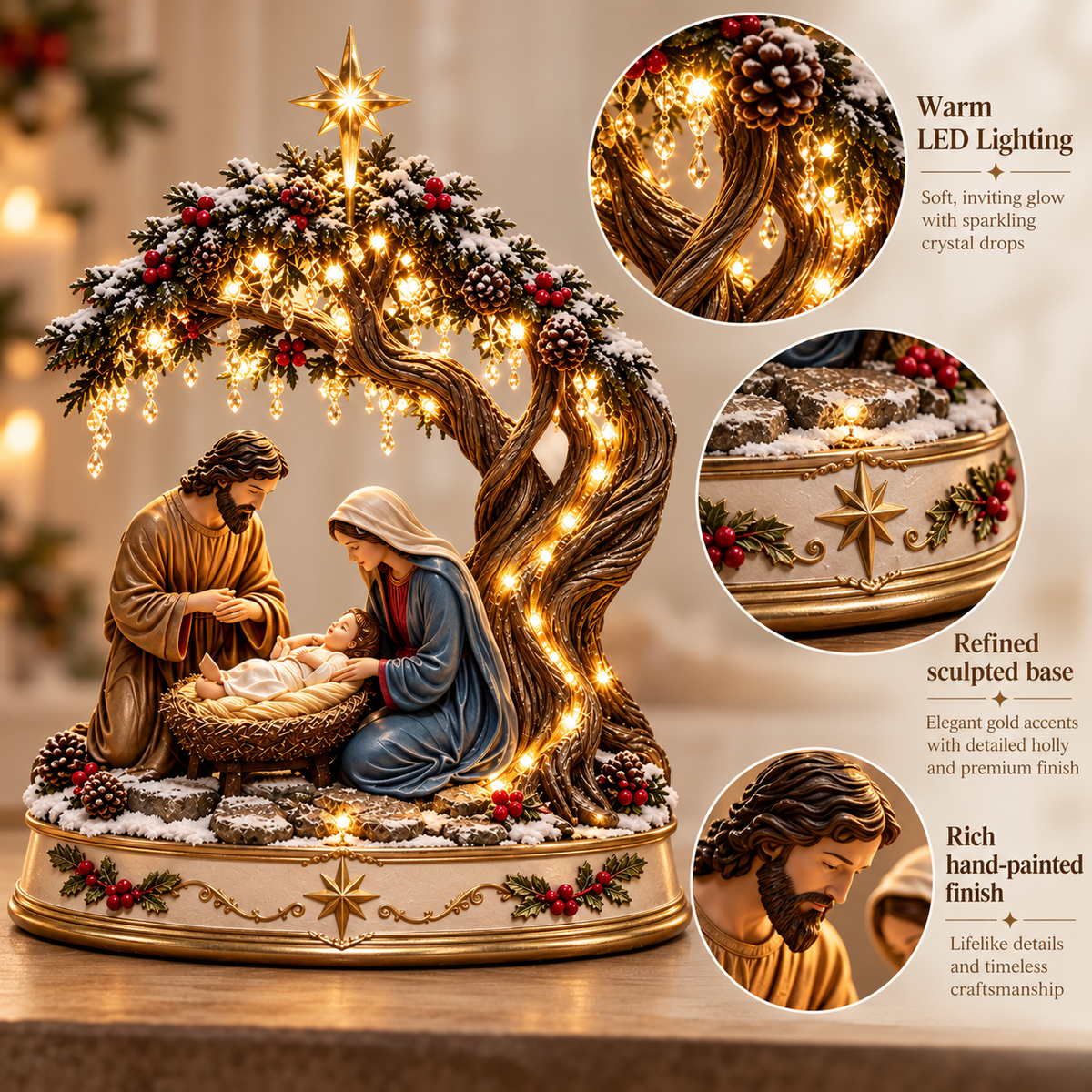 🔥 LAST DAY! 49% OFF 🔥 Light of Bethlehem™ – Lighted Nativity Decor