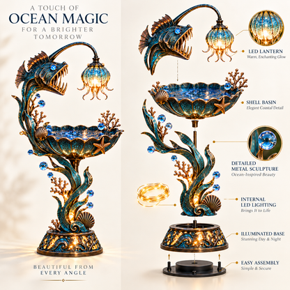 🌊 Abyss Glow Garden Fountain™ – Lighted Ocean-Inspired Outdoor Decor
