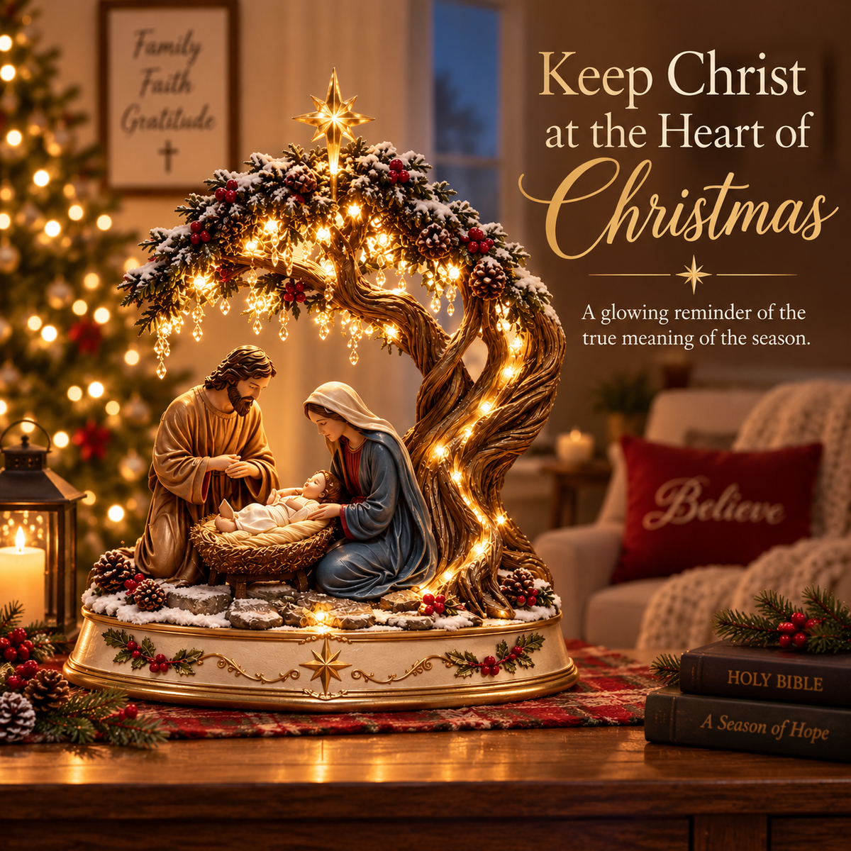 🔥 LAST DAY! 49% OFF 🔥 Light of Bethlehem™ – Lighted Nativity Decor