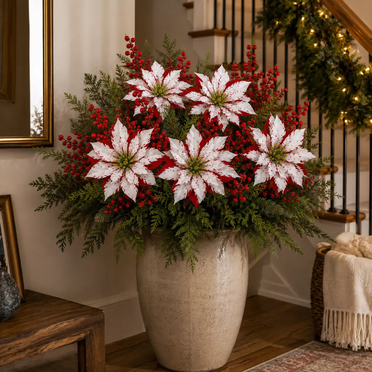 ❀Last Day 49% OFF🔥Christmas Poinsettia Planter Inserts