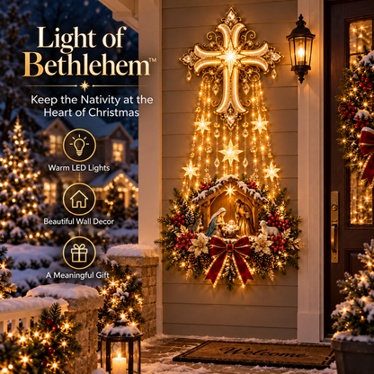 🌟✝️ Holy Cross Starfall™ – Let the Light of Bethlehem Fill Your Home