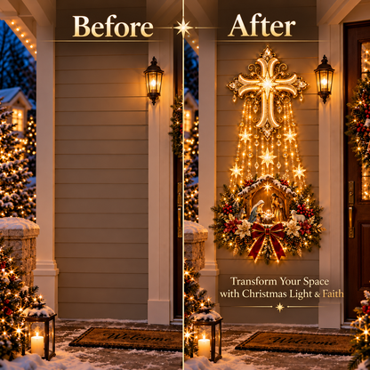 🌟✝️ Holy Cross Starfall™ – Let the Light of Bethlehem Fill Your Home