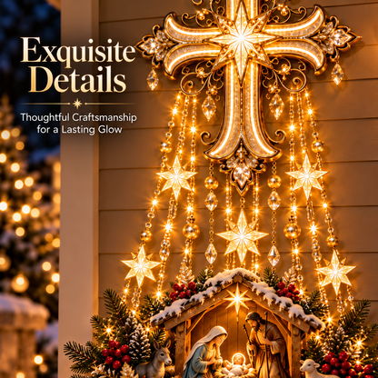 🌟✝️ Holy Cross Starfall™ – Let the Light of Bethlehem Fill Your Home