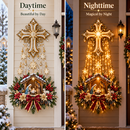 🌟✝️ Holy Cross Starfall™ – Let the Light of Bethlehem Fill Your Home