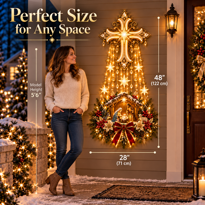 🌟✝️ Holy Cross Starfall™ – Let the Light of Bethlehem Fill Your Home