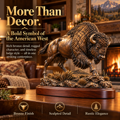 🔥 Christmas Sale 49% OFF 🔥 Frontier Bison™ – Bring the Spirit of the American West Home 🦬
