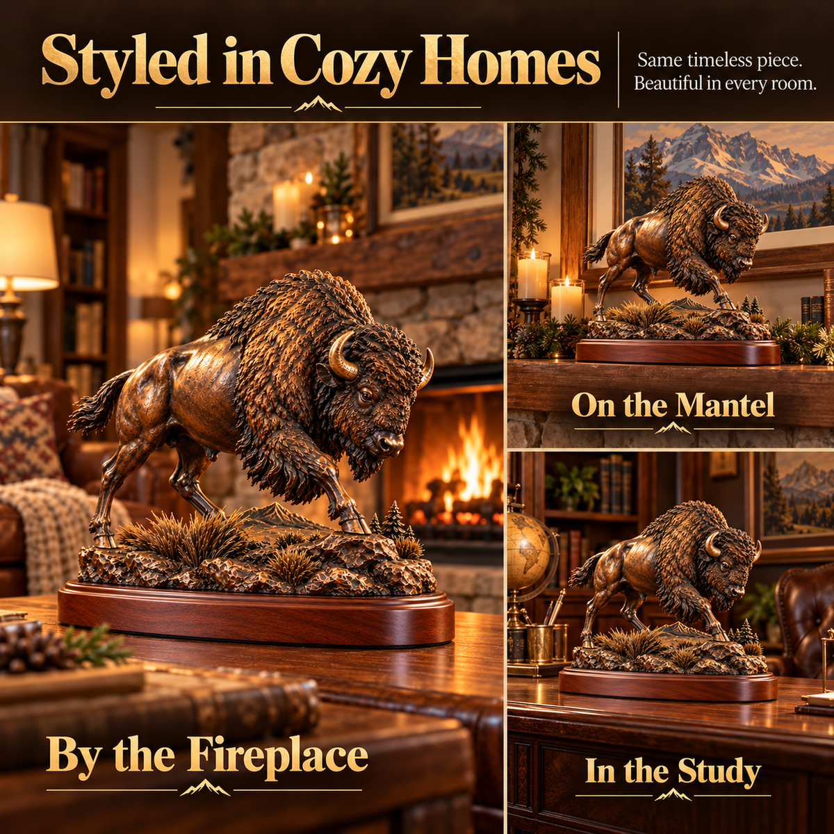 🔥 Christmas Sale 49% OFF 🔥 Frontier Bison™ – Bring the Spirit of the American West Home 🦬