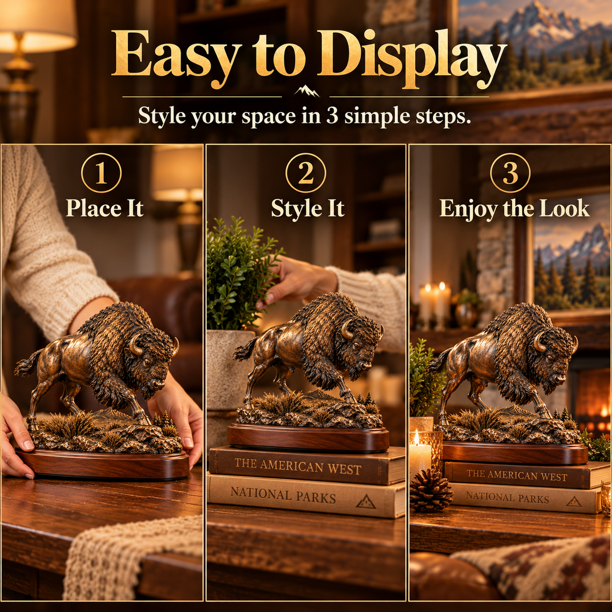🔥 Christmas Sale 49% OFF 🔥 Frontier Bison™ – Bring the Spirit of the American West Home 🦬