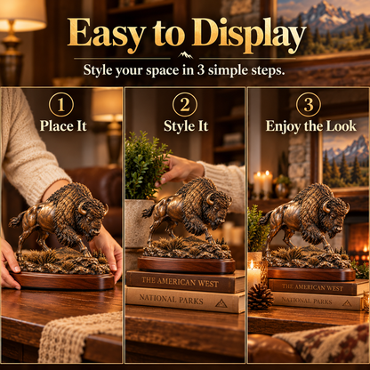 🔥 Christmas Sale 49% OFF 🔥 Frontier Bison™ – Bring the Spirit of the American West Home 🦬