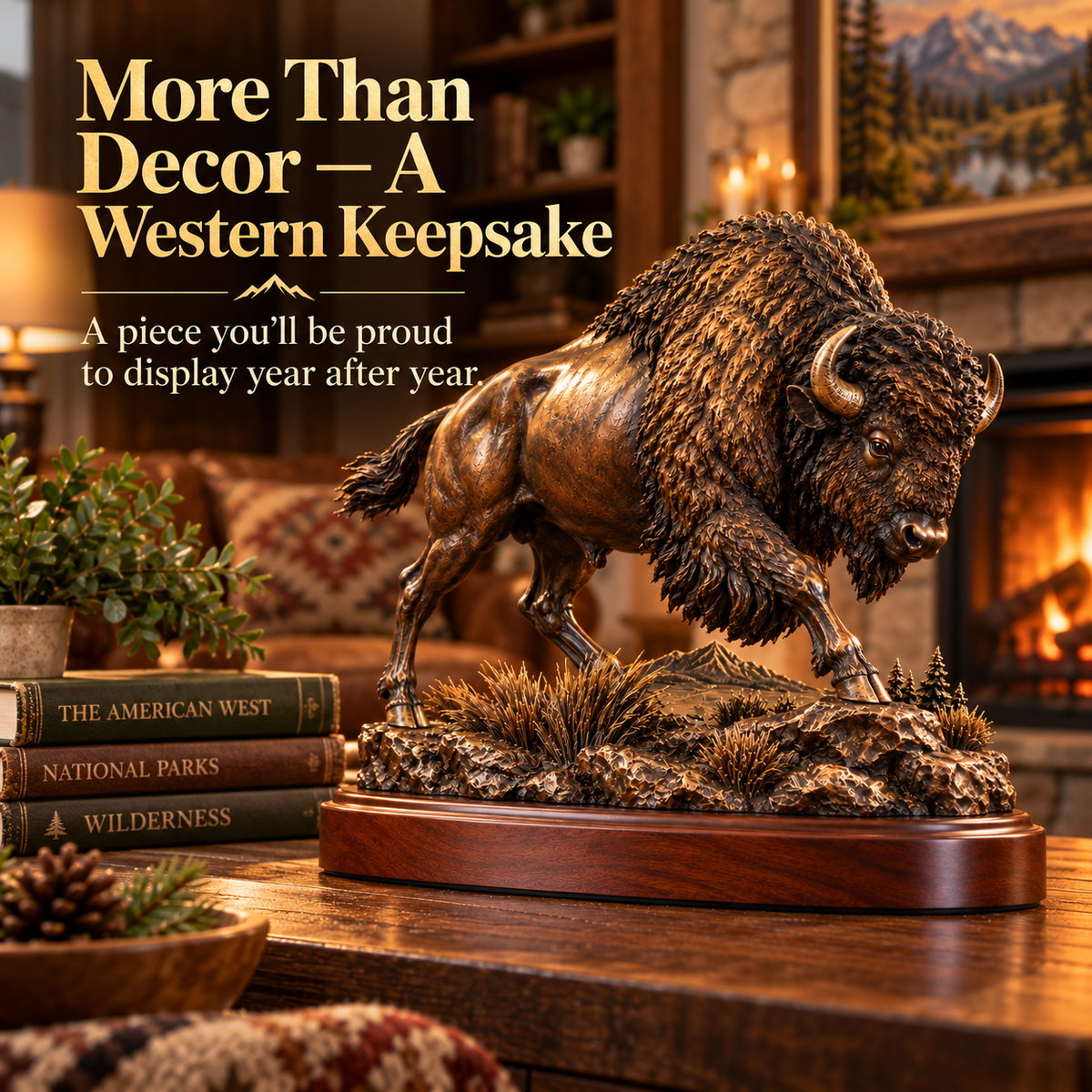 🔥 Christmas Sale 49% OFF 🔥 Frontier Bison™ – Bring the Spirit of the American West Home 🦬