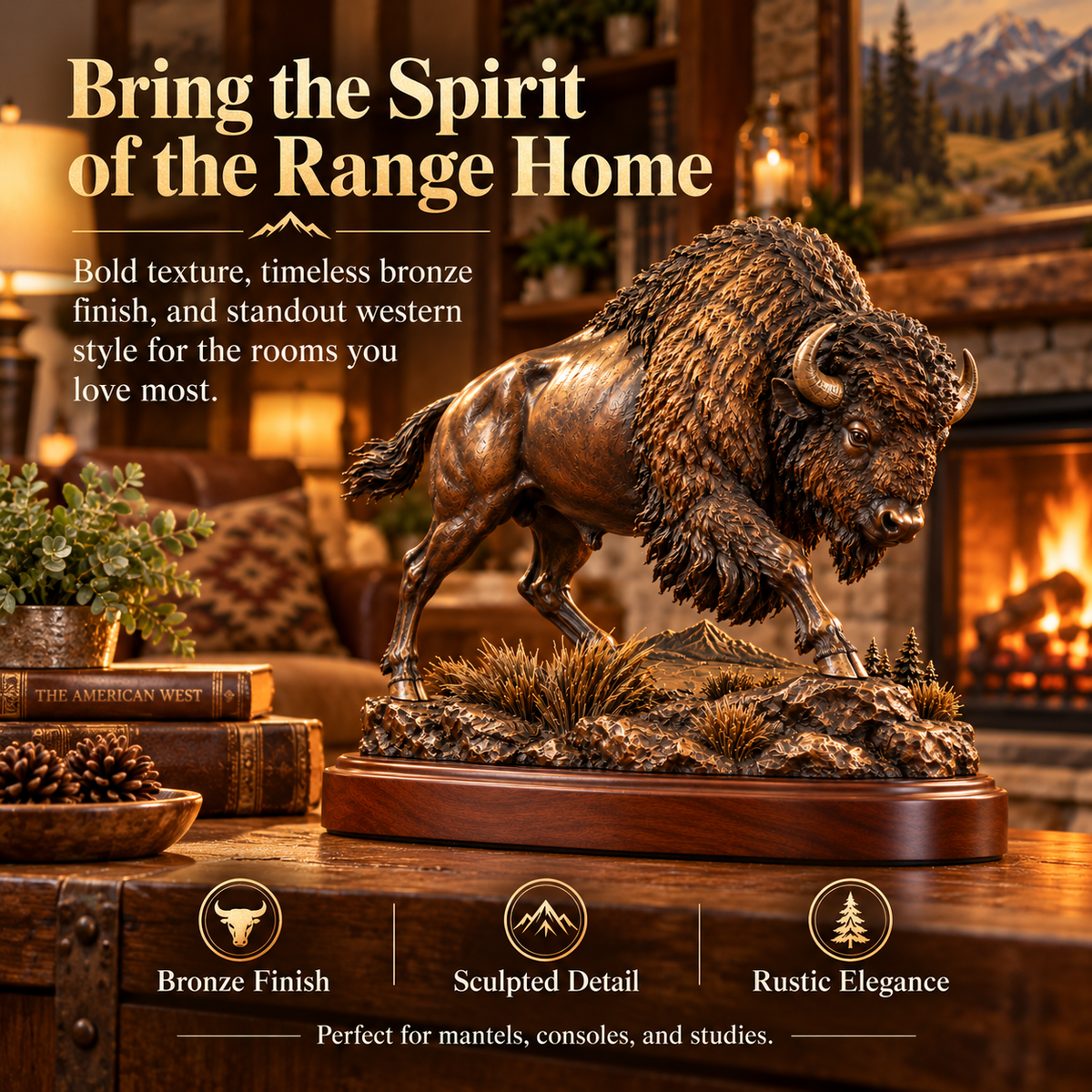 🔥 Christmas Sale 49% OFF 🔥 Frontier Bison™ – Bring the Spirit of the American West Home 🦬