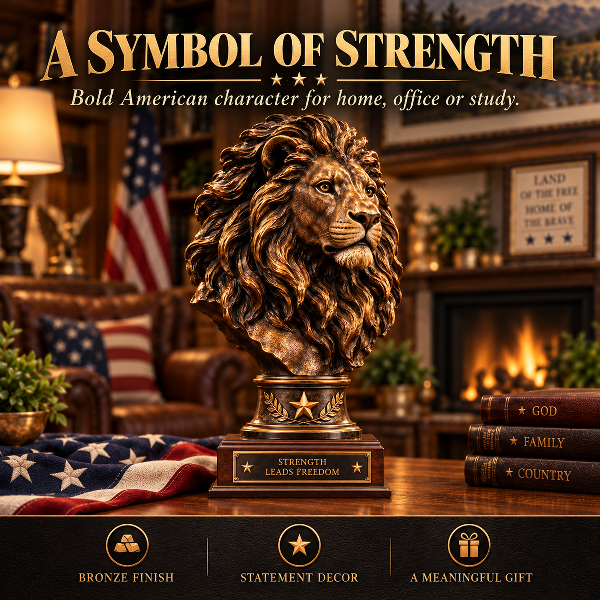 🇺🇸 American Spirit Collection™ Patriotic Bronze Wildlife Collection