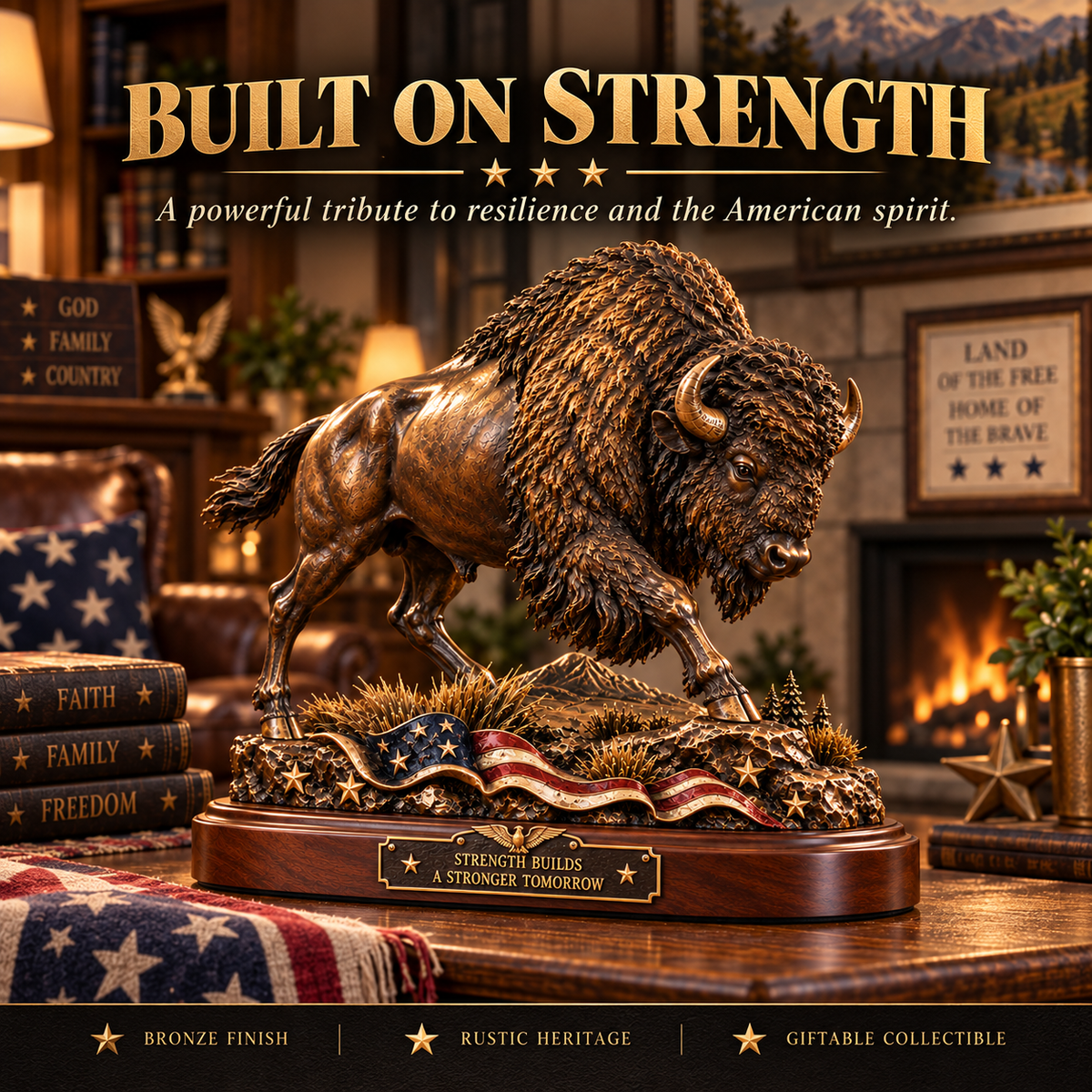 🇺🇸 American Spirit Collection™ Patriotic Bronze Wildlife Collection