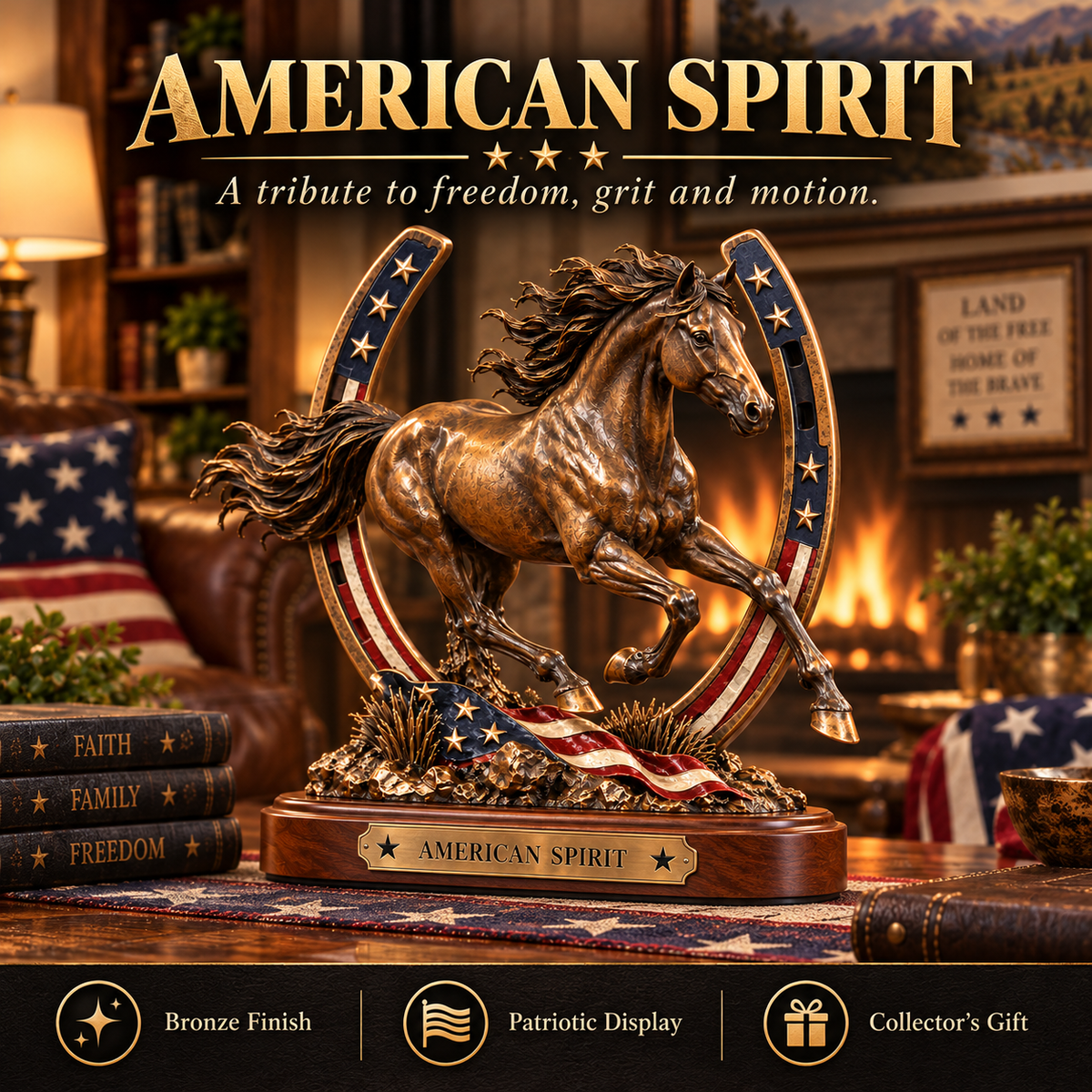 🇺🇸 American Spirit Collection™ Patriotic Bronze Wildlife Collection