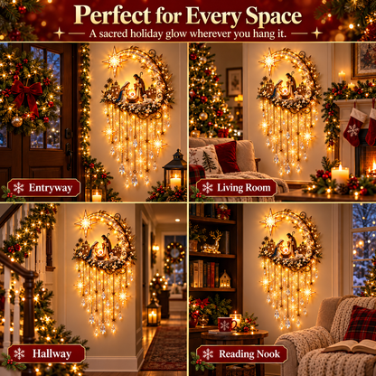 🎄 Holiday Sale 49% OFF 🎄 Nativity Moon Starfall Wall Light™ – Lighted Christmas Wall Decor ✨