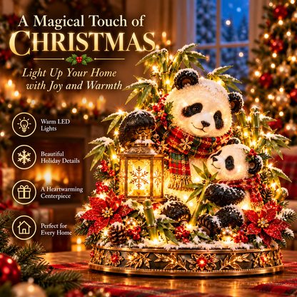 🎁 49% OFF Ends Today 🐼 Panda Family Christmas Glow™ – Lighted Parent & Cub Holiday Centerpiece ✨