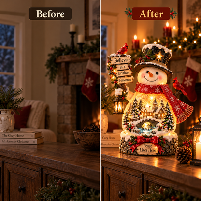 🎁✨ Last Day 49% OFF ☃️ A Message of Hope Snowman Lamp™ – Meaningful Christmas Gift