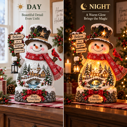 🎁✨ Last Day 49% OFF ☃️ A Message of Hope Snowman Lamp™ – Meaningful Christmas Gift