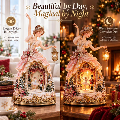 🔥LAST DAY 49% OFF 🩰 Winter Ballerina Story Lamp™ – Lighted Nutcracker Christmas Tabletop Decor