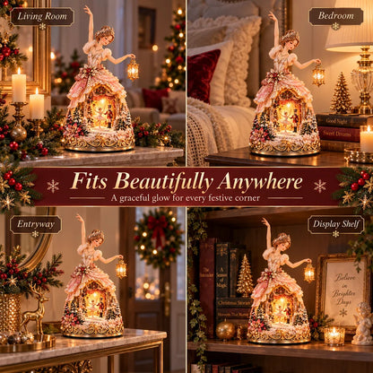 🔥LAST DAY 49% OFF 🩰 Winter Ballerina Story Lamp™ – Lighted Nutcracker Christmas Tabletop Decor